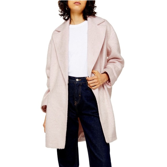 Topshop Carly Brushed Coat - Picture 2 of 5